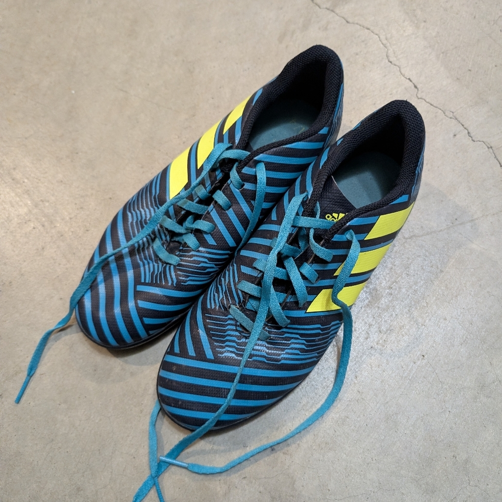 Adidas Performance NEMEZIZ 17.4 S82469 Indoor Soccer Shoes Mens 6 Blue/Green